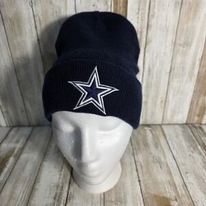 Dallas Cowboys Navy Blue Beanie Hat Embroidered Star NFL Officially Licensed